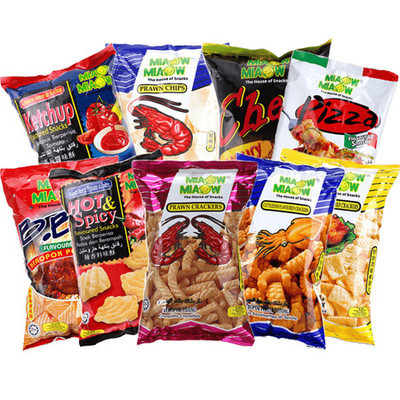 马来西亚进口妙妙膨化零食 多口味龙虾片与甜味涂抹酱的休闲盛宴